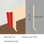 20ft X 4  Baseboard Trim Peel And Stick Flexible Molding Trim Beige