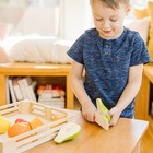 Melissa And Doug Cutting Fruit Set - Wooden Play Food Kitchen Accessory