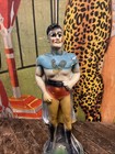 Vintage C  1940 Superman Carnival Prize Chalk Ware Statue Circus Fair Dc Comics