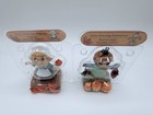 Solar Dancing Pilgrim   Scarecrow Thanksgiving Bobblehead Set Fall Decor