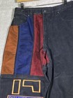 Rare Vintage Exhaust Denim Jeans 90s Streetwear Blue Red Orange Black Size 31