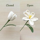 Handmade Crochet Tulip Flower Stems  no Vase    Pink   Bouquet   Gift For Mom