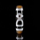 Tibetan Old Agate    wealth God    Dzi Bead Pendant