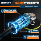 1600w Buffer Polisher With 7 Speeds   Multiple Handle Options     High Performance