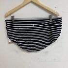 Calia Womens Swim Mid Rise Boy Short Stripe Black Wsa23500prt Brand New 