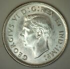 1937 Canada Silver 25 Cents Quarter Uncirculated Bu Canadian Coin Spotted