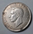 1937 Canada One Dollar  80  Silver  Coin     fine Scratches From Cleaning 