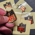 1 Gold Nfl Shield Mvp Iron On Plastic Jersey Patch  Limited Time  New