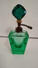 Beautiful Vintage Emerald Green Glass Perfume Bottle-no Atomizer