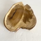 Hand Turned Wooden Bowl Artisan Handmade Live Edge Wood Key Coin Tray Rustic Art