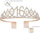 16th Birthday Sash And Crown For Girls  Sweet 16th Sash And Tiara Birthday Crown