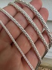 Real Solid 925 Sterling Silver Spiga Rope Wheat Chain Necklace 2-5mm 16-30 