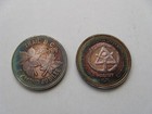 2 X Rare 1976 Trail Bc And Vancouver 999 Silver Trade Tokens - Low Mintage
