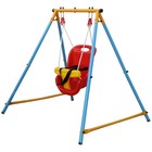 Baby Toddler Indoor outdoor Metal Swing Set With Safety Belt For Backyard