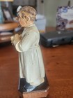 Vintage Wooden  Carved Figurine  Doctor  Toriat 5 25  1957 Made In Italy