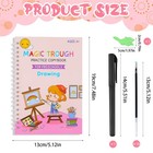 4 Pc Magic Grooved Practice Copybook reusable Reusable Handwriting Practice B   