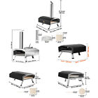 Vevor 12 13 16  Outdoor Pizza Oven Portable Wood Pellet gas Pizza Oven Foldable