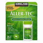Kirkland Aller-tec Cetirizine 10mg 24-hour Allergy Relief Tablets 365 Count