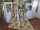 Vintage 40 s 50 s Florida Beach Meets Mcm Fountain W Cherub Barkcloth Drapes