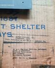 Vintage Original 1950s - 1960s Fallout Shelter Sign With Imperfect Age Spots 