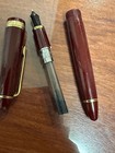 Sailor Profit Standard Fountain Pen 14k 585 Gold Nib Maroon Gold Trim Japan