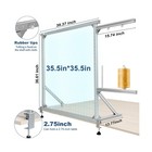 Wdwtyzka Tufting Frame  35 5in X 35 5in Rug Tufting Frame  Aluminum Material    
