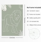 Jungle Safari Nursery Wall Art Pictures Baby Animal Canvas Wall Decor Boho