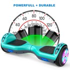 6 5  Kids Led Light Hoverboard Electric Self Balancing Scooter Electric Scooters