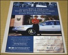 2001 Tiger Woods Buick Print Ad Advertisement Golf Pga Tour Open Vintage
