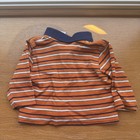 Vintage Disney Baby Boys 6-9m Striped Winnie The Pooh Train Polo Long Sleeve