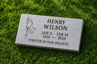 16x8x3 Granite Grave Marker Custom Engraved Headstone Memorial Cemetery Stone
