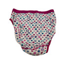 Vtg Jc Penney Delicates Bikini Panty Size 5 White Pink Polka Dot High Cut Nwt