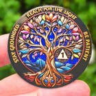     1 Year Sobriety Coin Aa Chip Medallion Alcoholics Anonymous One Year Sober