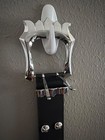 Black Antithesis Belt   Daiga   Medium Size   Pre-owned