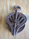 Antique Stowell Mfg   Fdy  Co  Cast Iron Hay Trolley Pulley  10  Milwaukee Wi