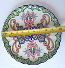 Talavera Mexican Pottery Ceramic Plate Hand Painted Folk Art Signed Ca 10 