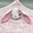 Hudson Baby Pink White Bunny Rabbit Lovey Security Blanket Plush Soft Easter Toy