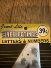 3    Vintage 1950    Reflecting Plastic Numbers   4  no Zeros  Jewel-lite Remington
