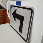 Authentic Traffic Highway Road Street Arrow Sign 90 Degree Left 21  X 15  12-137