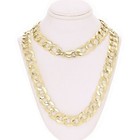 Men s 10k Yellow Gold Flat Cuban Link Chain Necklace 12 5mm 26  95 6 Grams