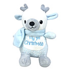 Dan Dee Blue White Reindeer 7 Inch Plush My First Christmas Stuffed Animal Toy