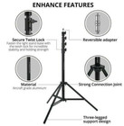Flashpoint New Pro Air-cushioned Heavy-duty Light Stand  black  9 5  