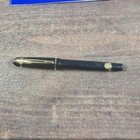 Waterman Rollerball Pen Mens Os Black Good Gold Trim France With Box