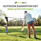 Badminton Net - Portable  Instant Setup  tool-free  For Backyard   Beach Fun