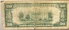1929  20 Federal Reserve Bank Of New York Note B01660286a Circulated