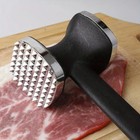 8 9-inch Double-sided Stainless Steel Meat Tenderizer Steak Hammer