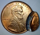 19xx Error Double Struck Lincoln Cent Bu    Det  Dbl Strike Coin Scratch Rv   Nr