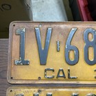 Vintage 1930 California License Plate Pair