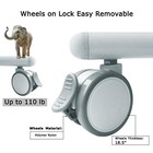 Mobile Glass Whiteboard- Dry Erase Glass Board -48x36 Large Rolling Glass 