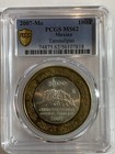     2007 Mexico 100 Pesos Bimetallic Coin Tamaulipas Silver    pcgs Ms62   
